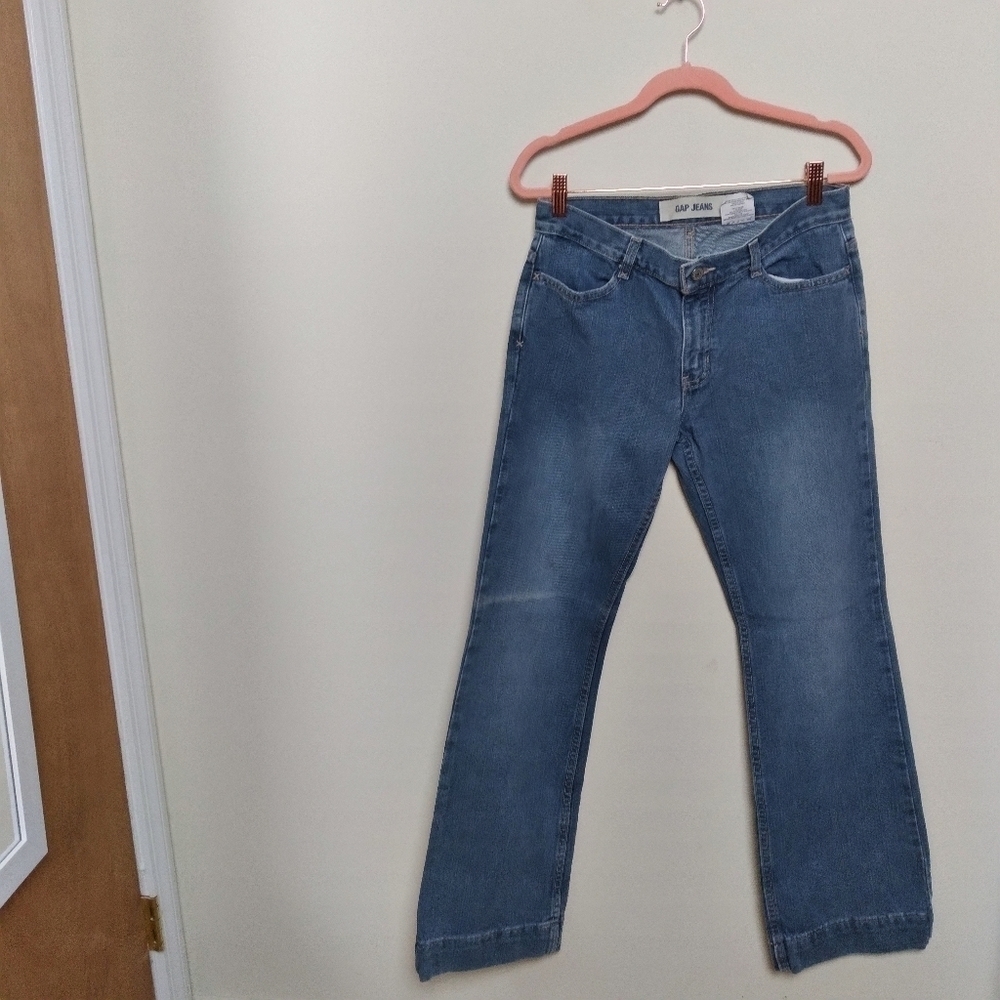 Gap Wide Leg Light Wash 100% Cotton Jeans Size 6